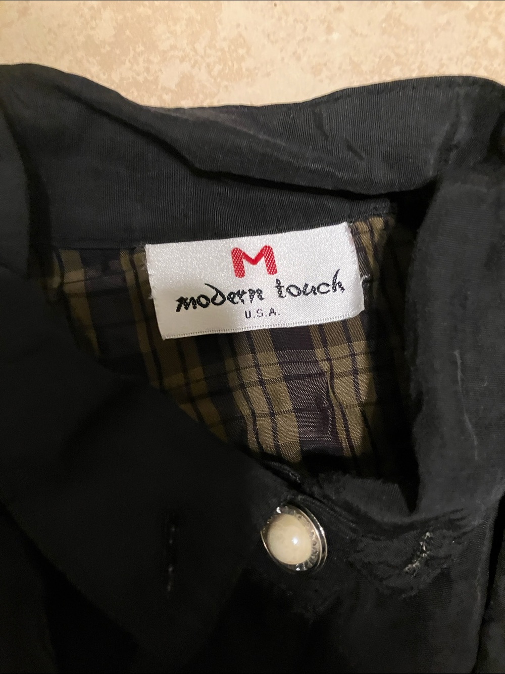 Olive Plaid & Black Lace-Trim Jacket - Picture 3 of 3